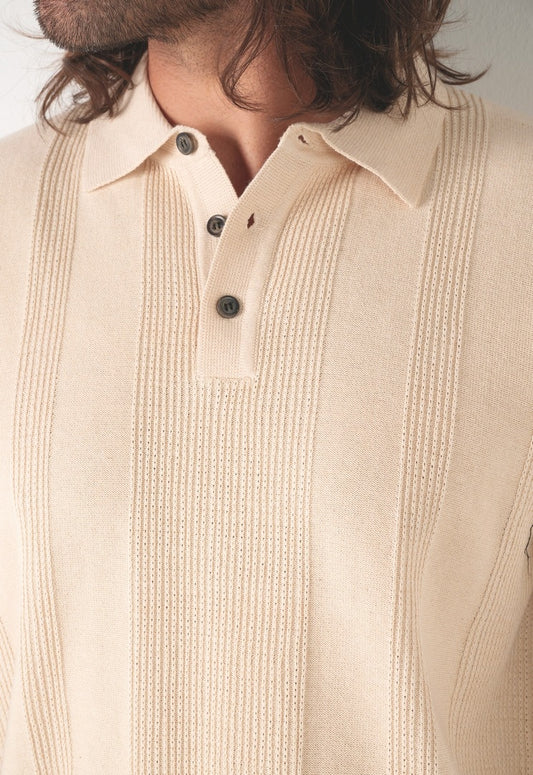 Polo en maille rayures Homme